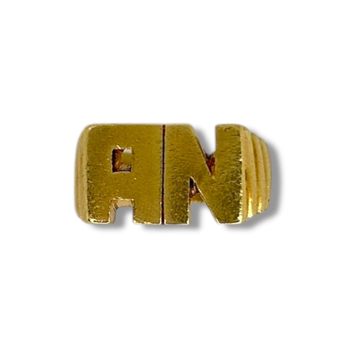 Vintage Heavy 'AN' Initial Signet Ring