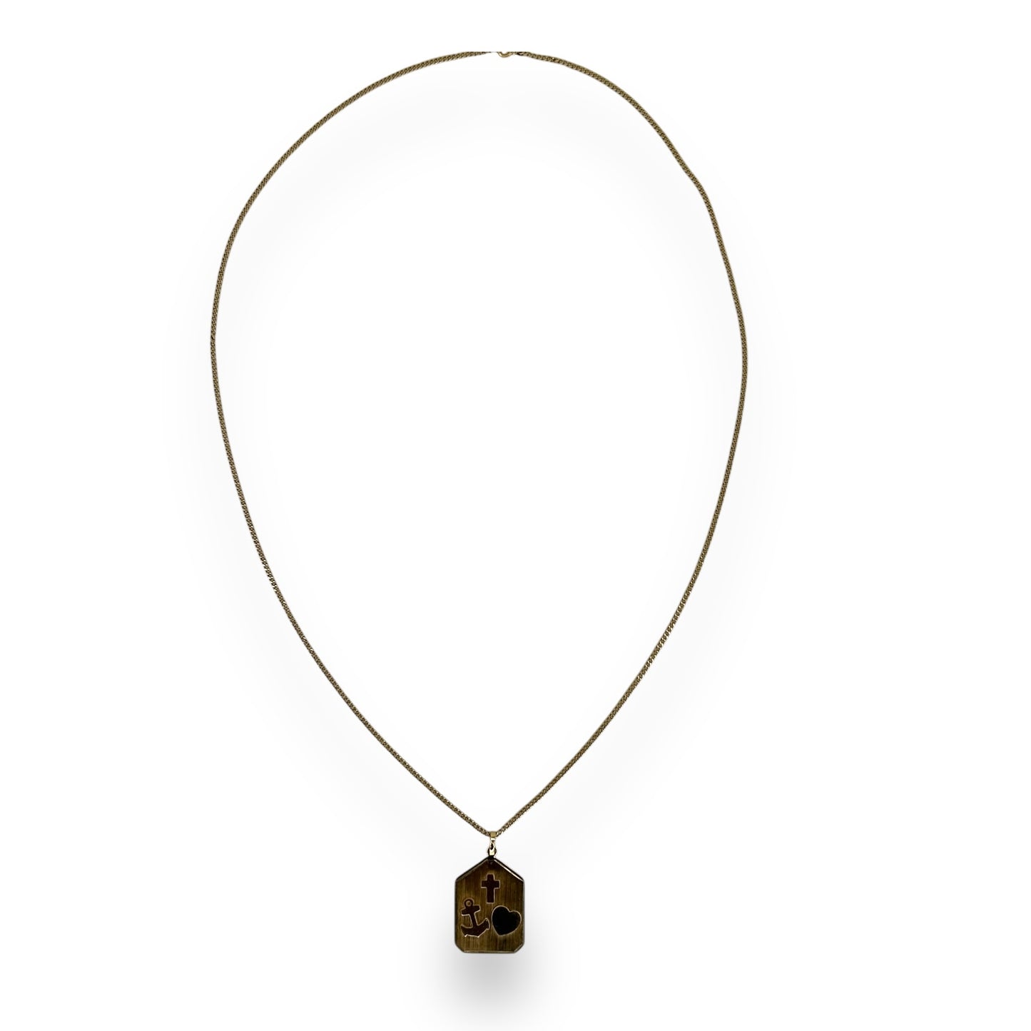 Vintage Curb Chain Necklace w/ Tag