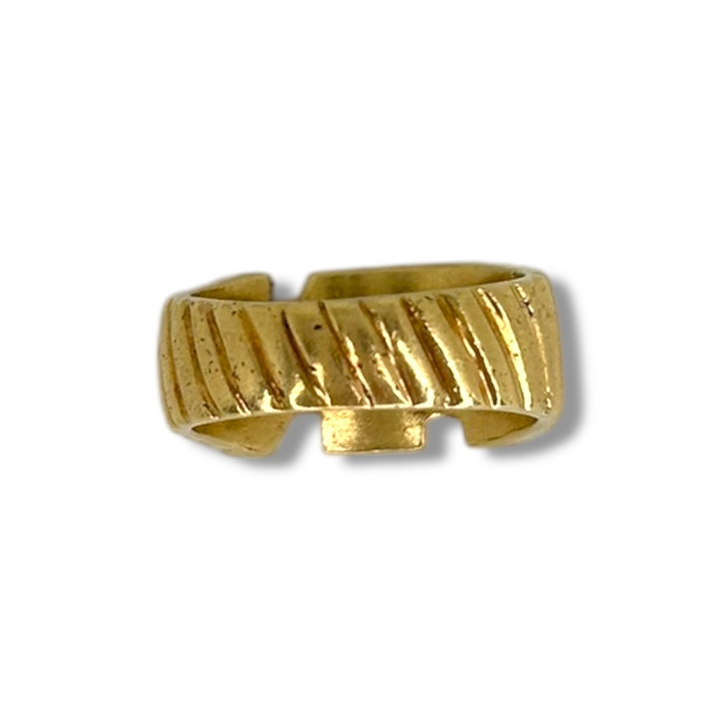 Vintage Heavy 'AN' Initial Signet Ring