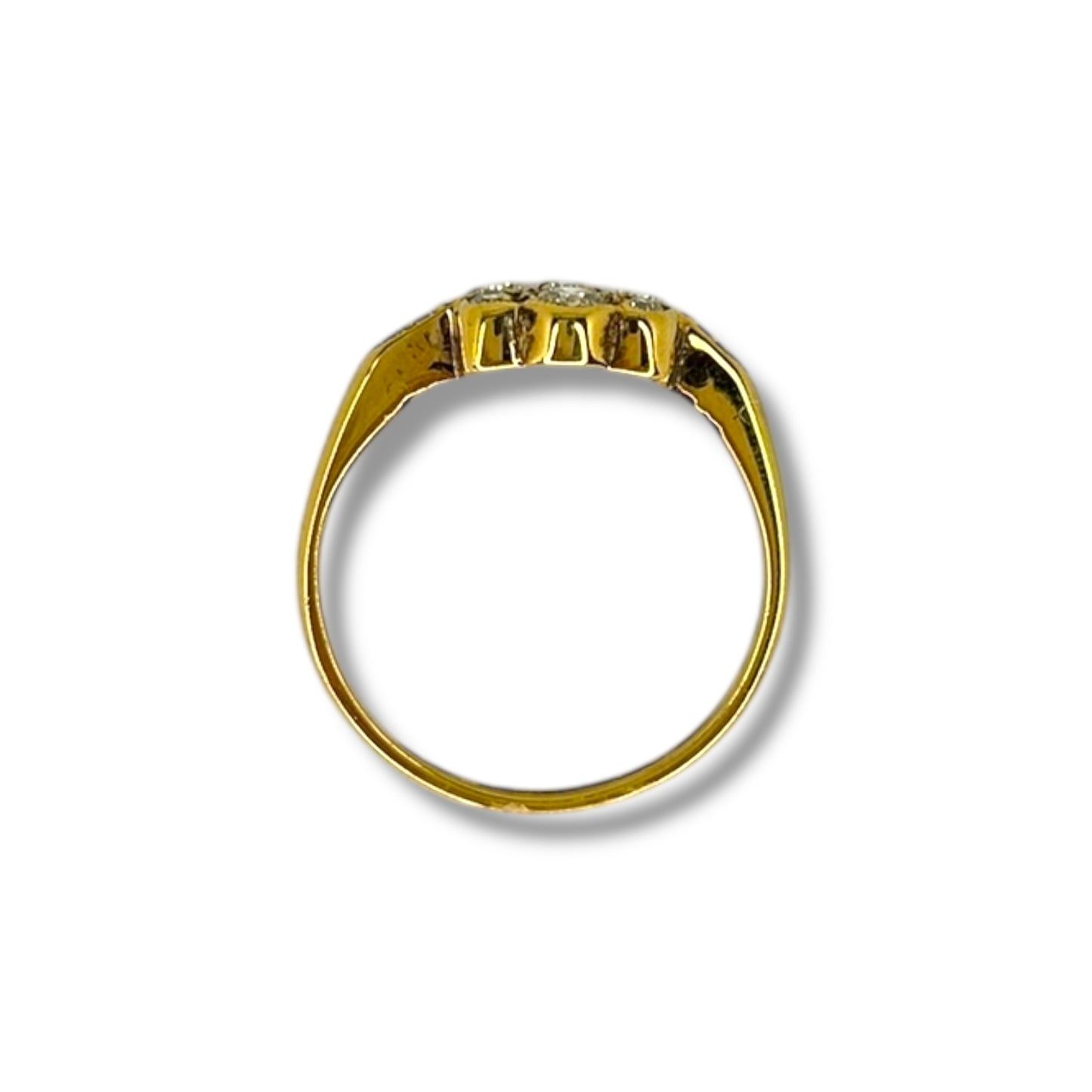 Vintage Diamond Cluster Ring
