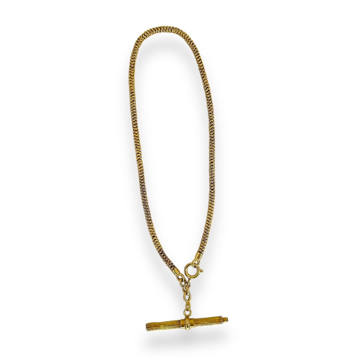 Antique French 18k Snake Chain w/ Watch Key