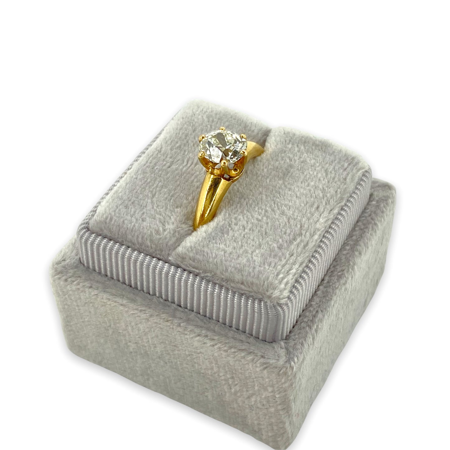 VINTAGE 1.15 CTW CUSHION CUT DIAMOND SOLITAIRE