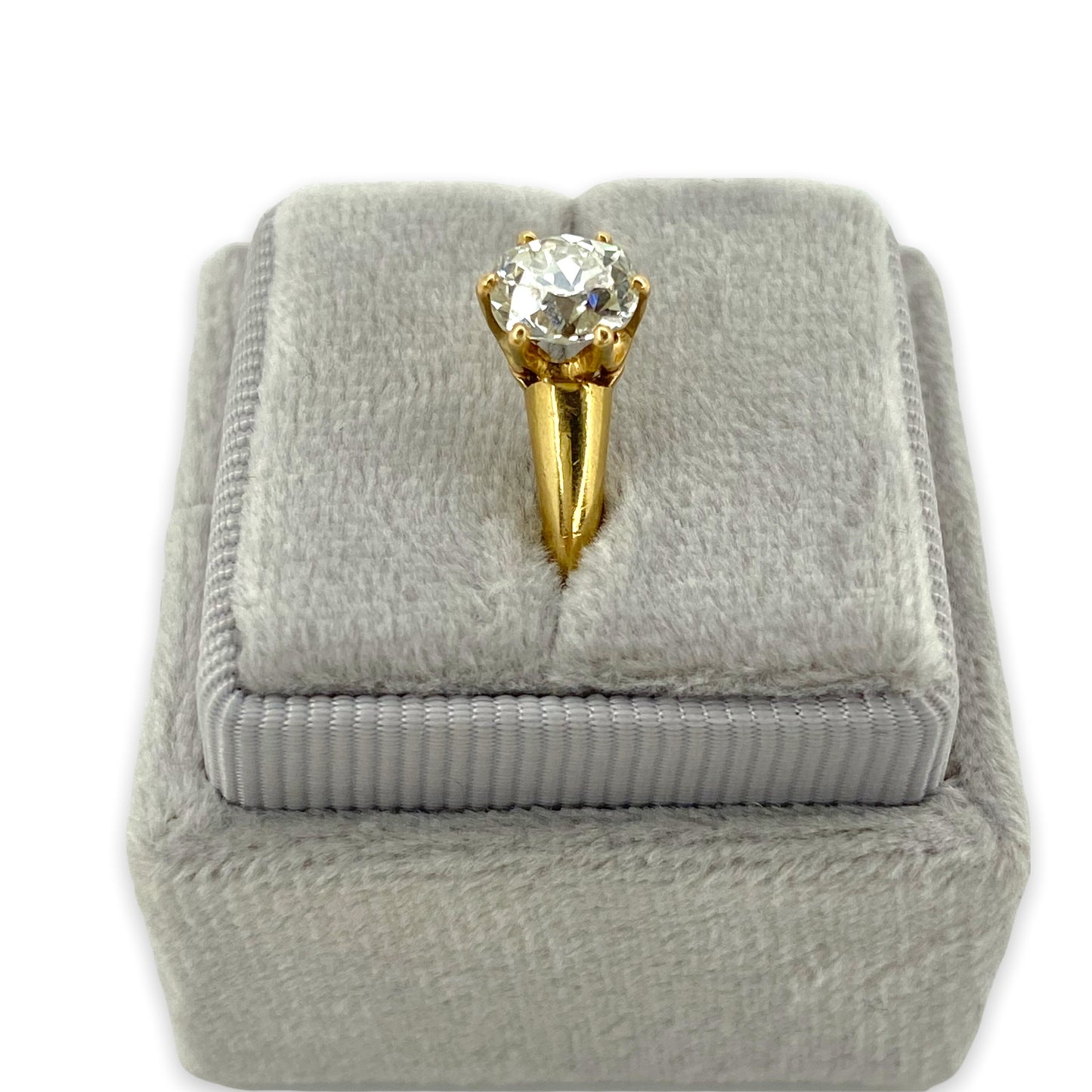 VINTAGE 1.15 CTW CUSHION CUT DIAMOND SOLITAIRE