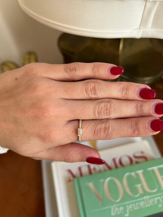 SKFJ Diamond Baguette Ring
