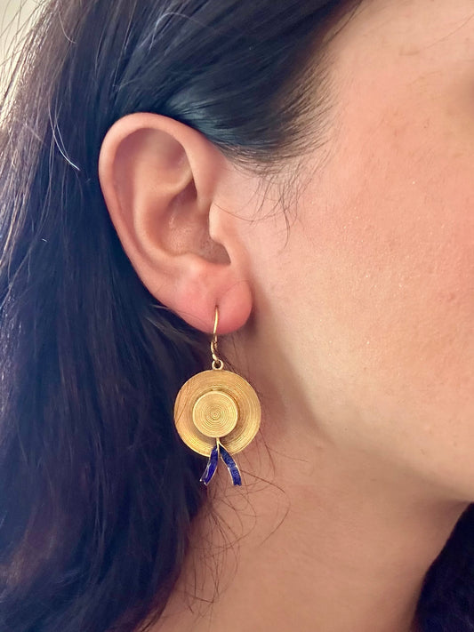 HMS BLANCHE HAT EARRINGS