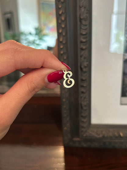 Vintage Mini Cursive 'E' w/ Diamond