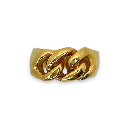 VINTAGE THICK CURB LINK RING