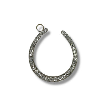 Vintage Diamond Horseshoe Pendant