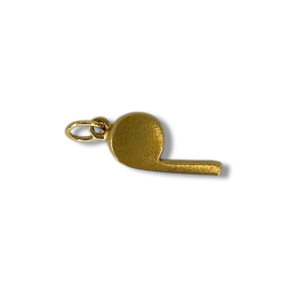 Vintage 14K Gold Whistle Charm (functional)