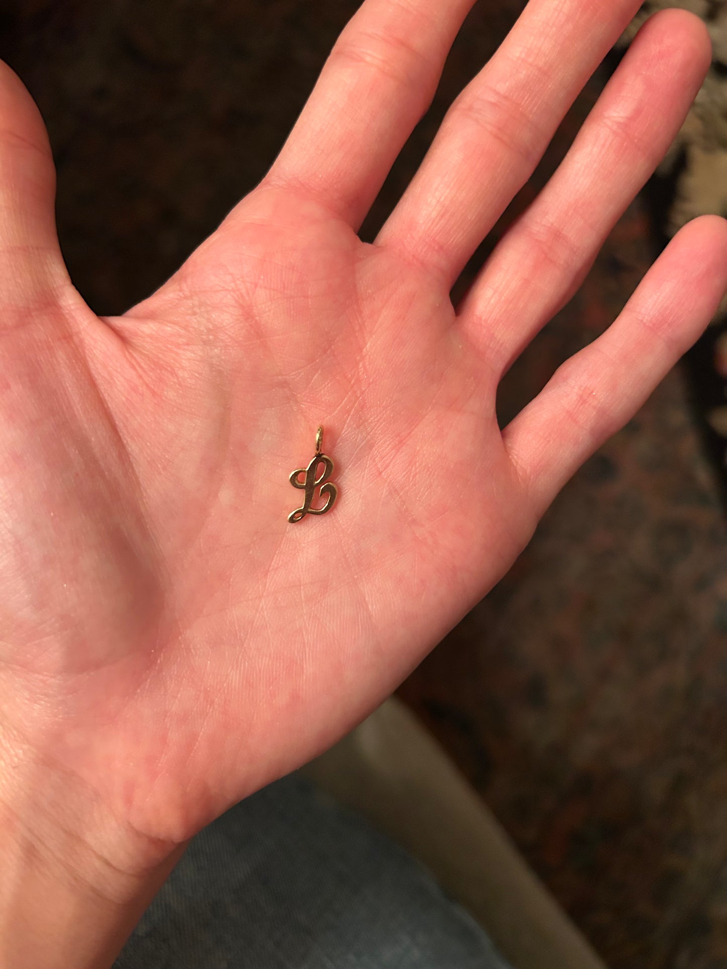 Vintage Mini Cursive 'L'