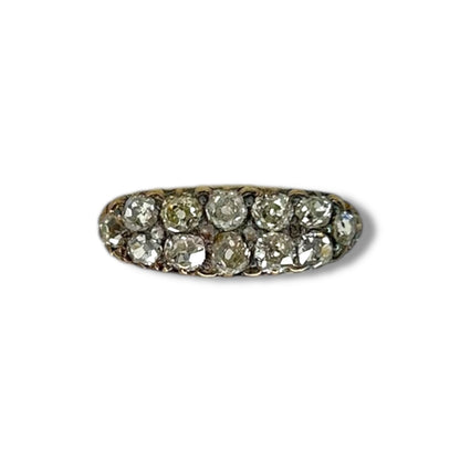 Antique Vari-Cut Diamond Cluster Ring