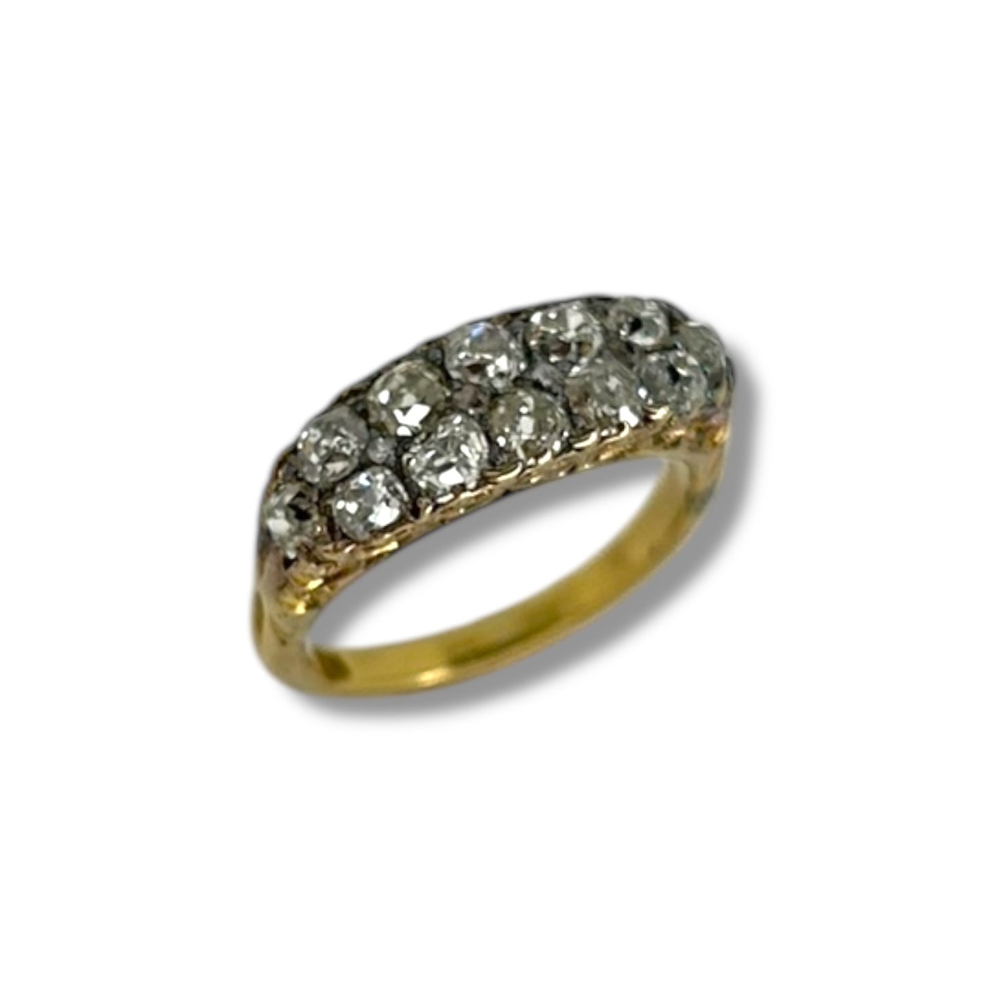 Antique Vari-Cut Diamond Cluster Ring