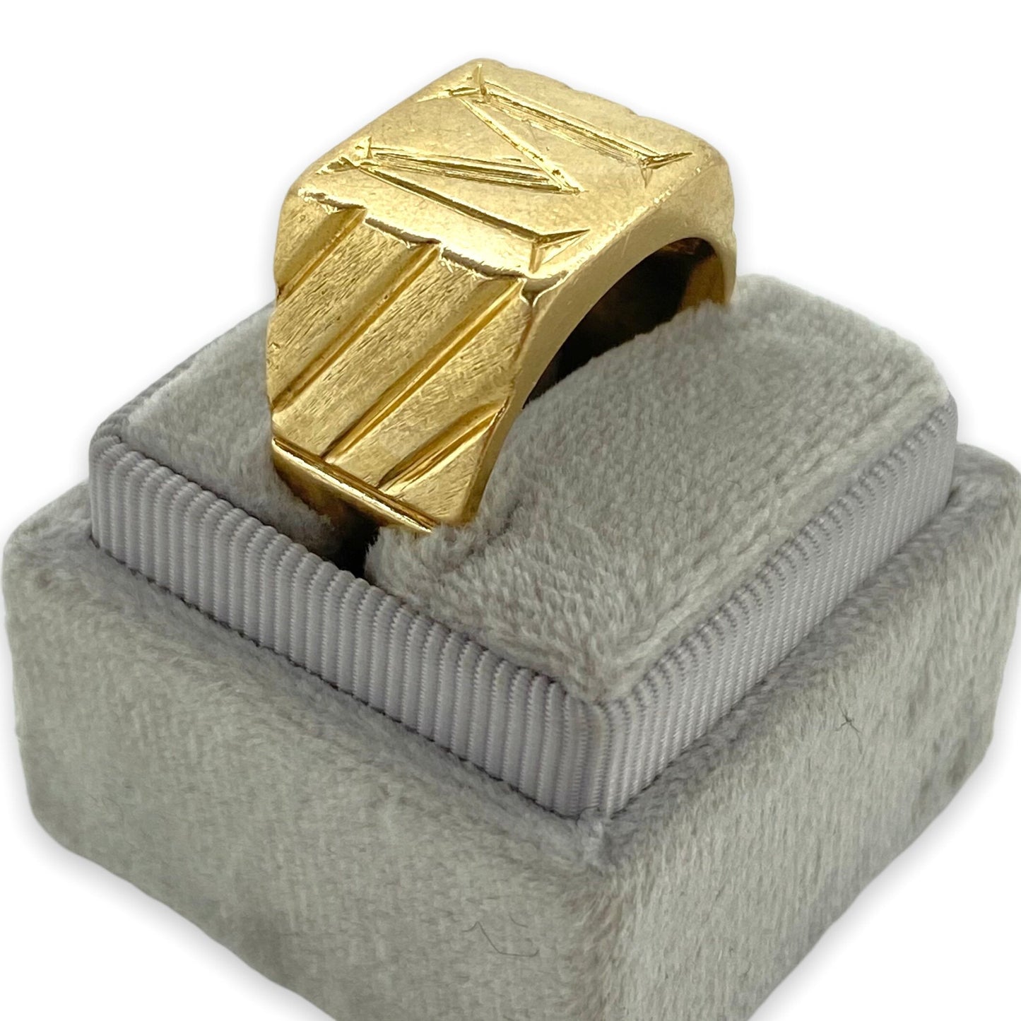 'M' SIGNET RING