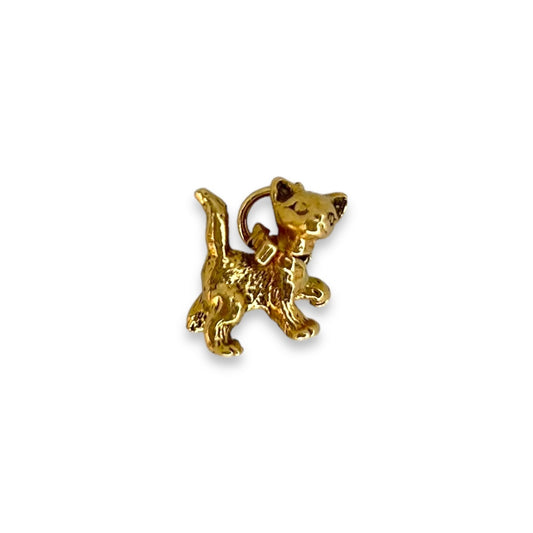 Vintage 3D Mini Cat Charm