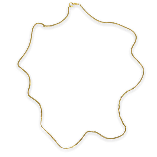 MINI CURB-LINK GOLD CHAIN NECKLACE