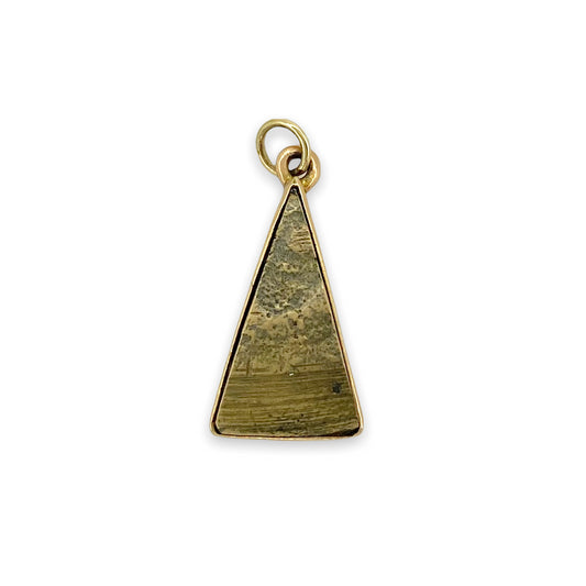 ANTIQUE 14K METEORITE PENDANT