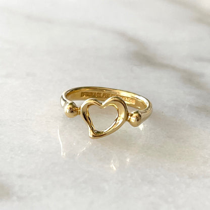 VINTAGE 18K ELSA PERETTI, TIFFANY & CO. HEART RING