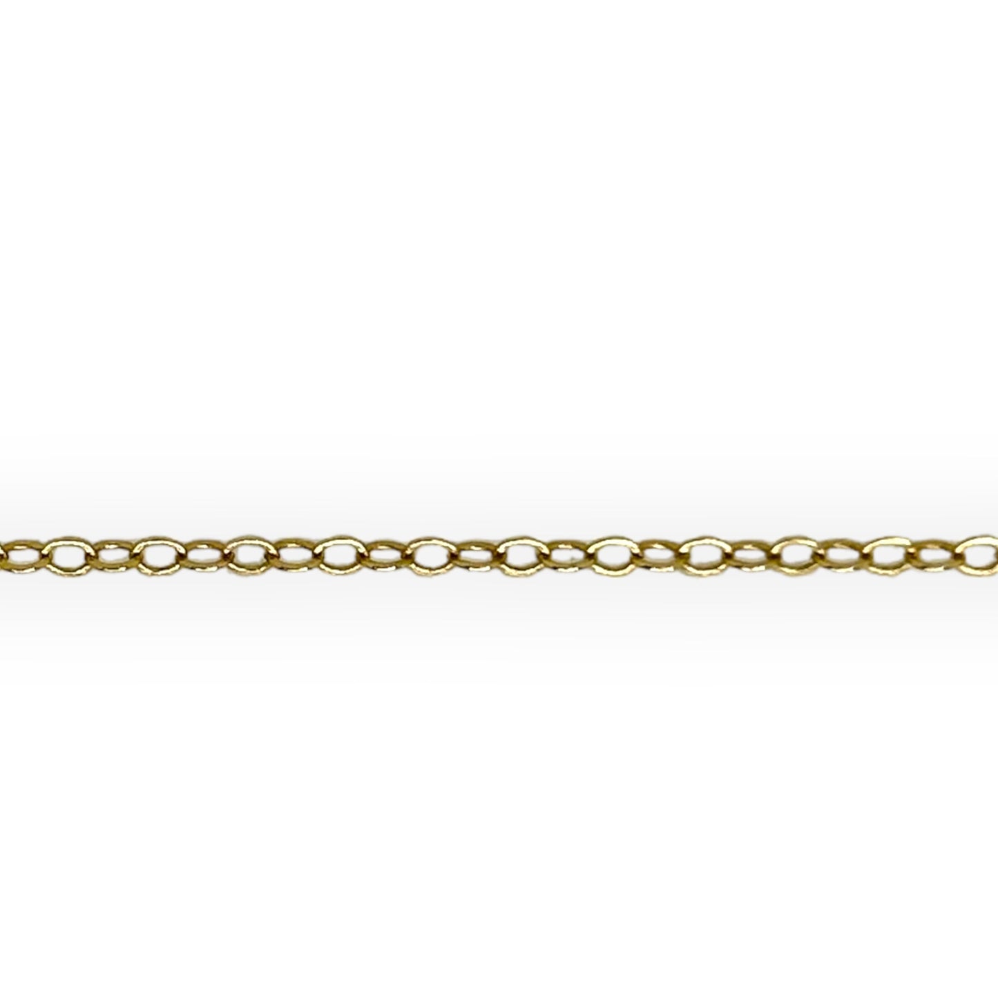 VINTAGE 14K VERY THIN CURB LINK CHAIN