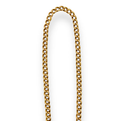 VINTAGE 18K CURB-LINK GOLD CHAIN