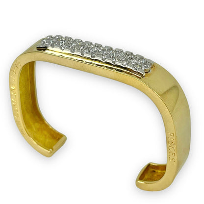 VINTAGE 1.80 CTW DIAMOND CUFF BRACELET