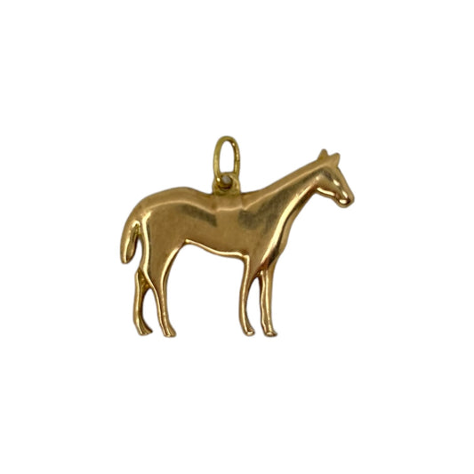 VINTAGE 3D GOLD HORSE CHARM