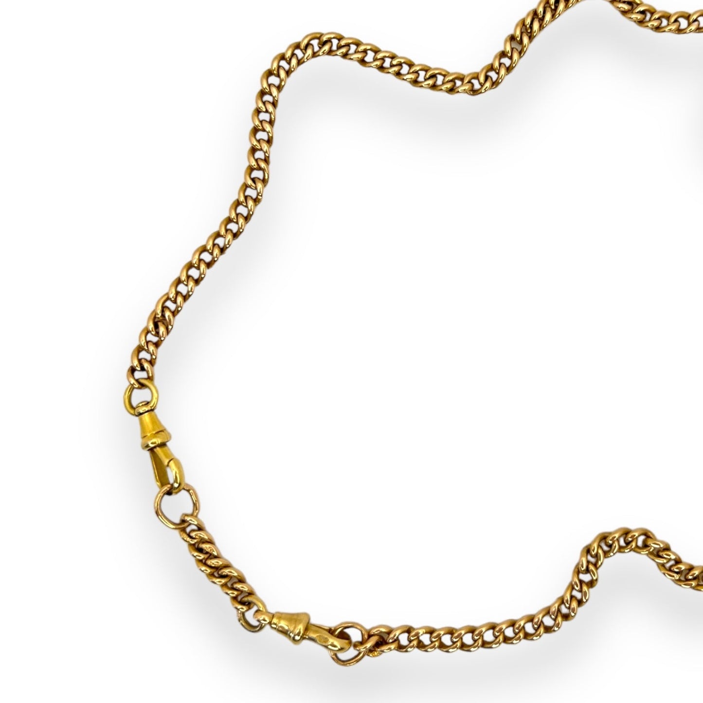 VINTAGE 18K CURB-LINK GOLD CHAIN