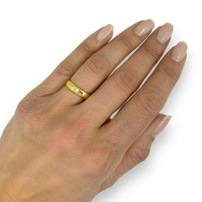 STARBURST DIAMOND YELLOW GOLD RING