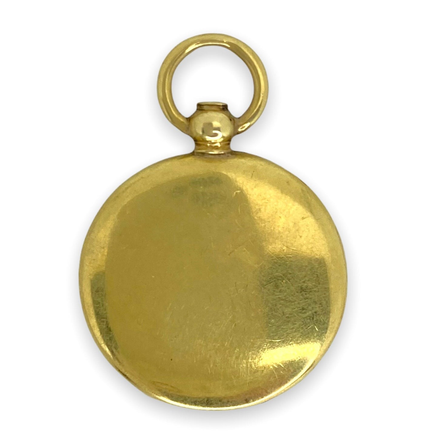 ANTIQUE 15K GOLD ROUND LOCKET