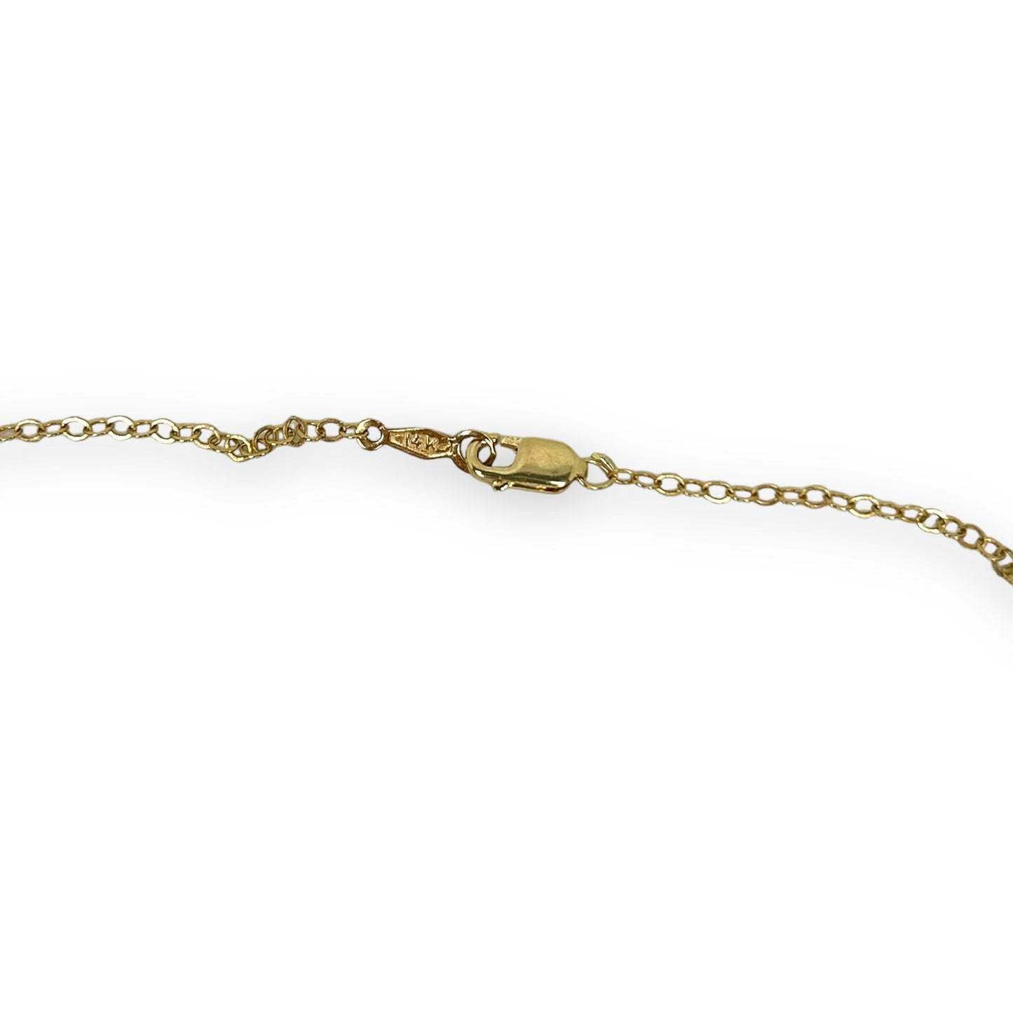 VINTAGE 14K VERY THIN CURB LINK CHAIN