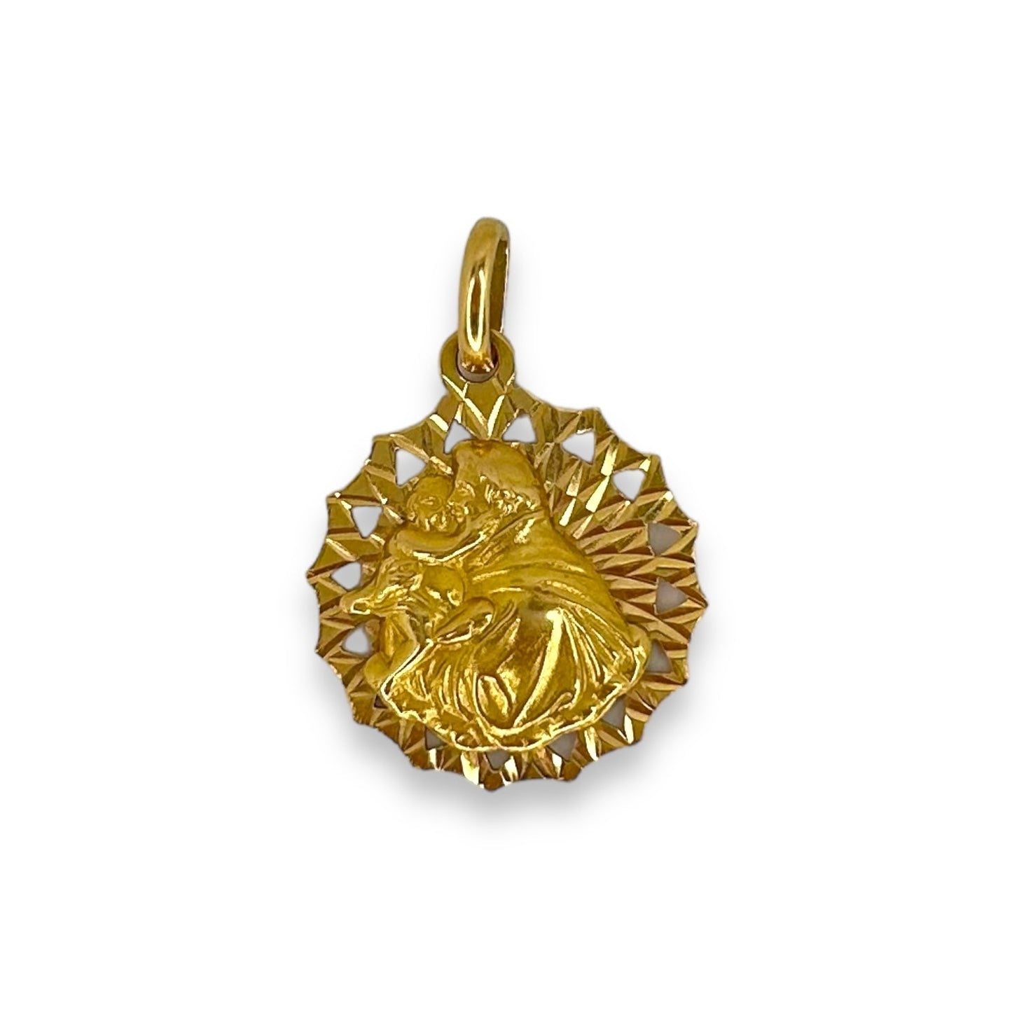 Vintage 18k Saint Joseph Charm