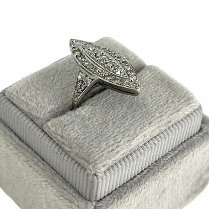 OLD CUT DIAMOND NAVETTE RING