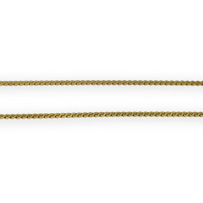 Vintage 14K Wavy Link Gold Chain