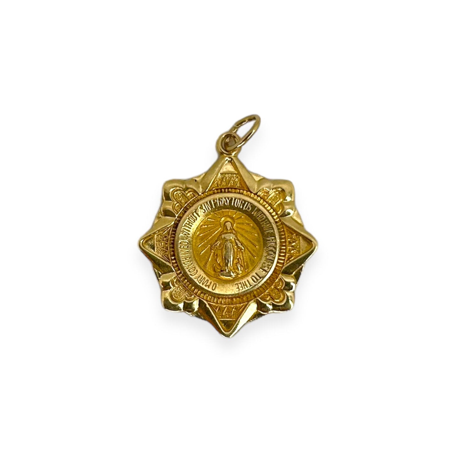 VINTAGE VIRGIN MARY MEDAL CHARM