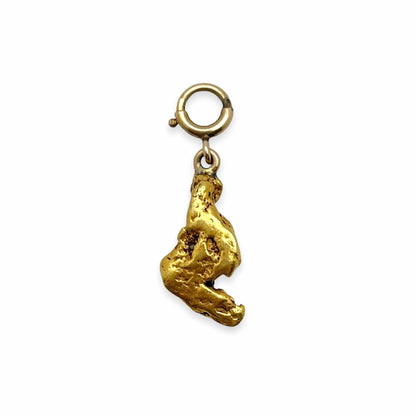 VINTAGE 22K GOLD NUGGET PENDANT