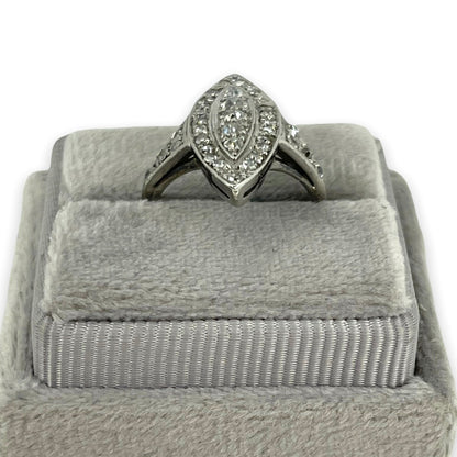 OLD CUT DIAMOND NAVETTE RING