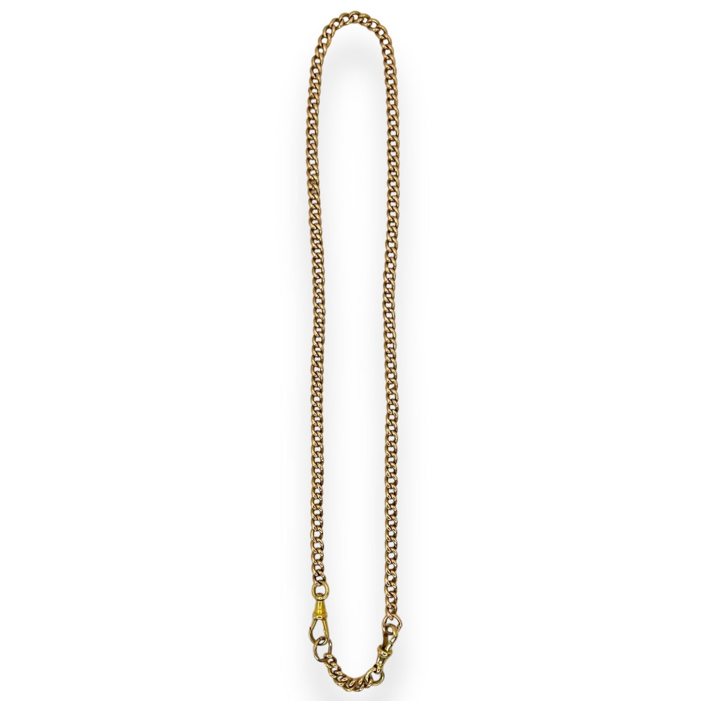 VINTAGE 18K CURB-LINK GOLD CHAIN