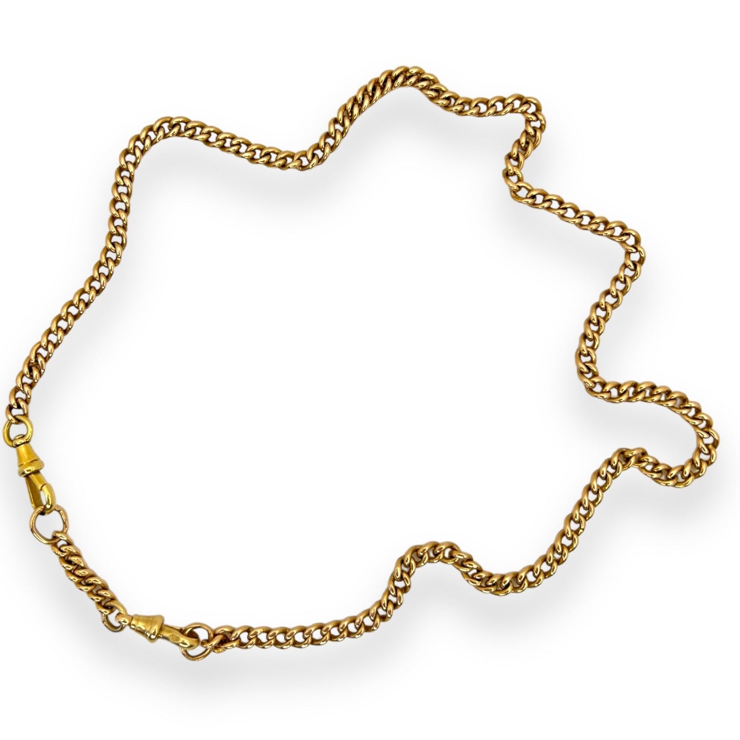 VINTAGE 18K CURB-LINK GOLD CHAIN