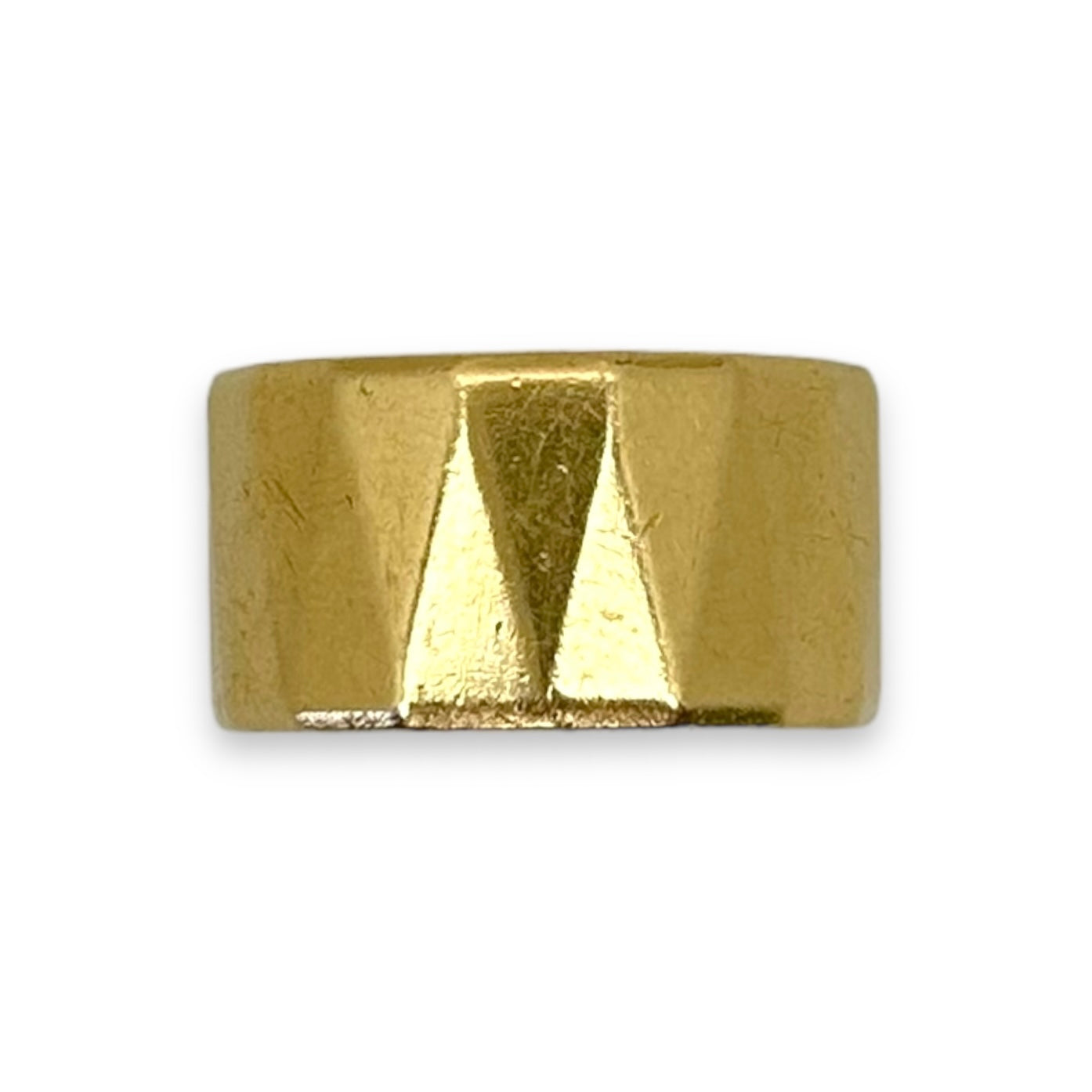 VINTAGE 14K TEXTURED CUFF RING