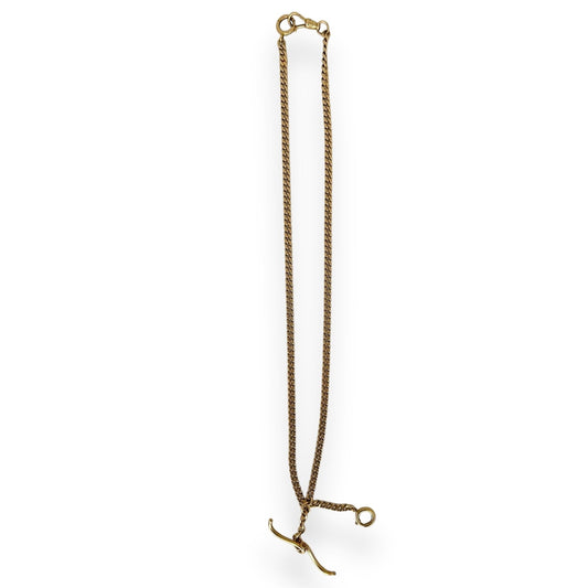 Antique 14K Curb LInk Albert Chain