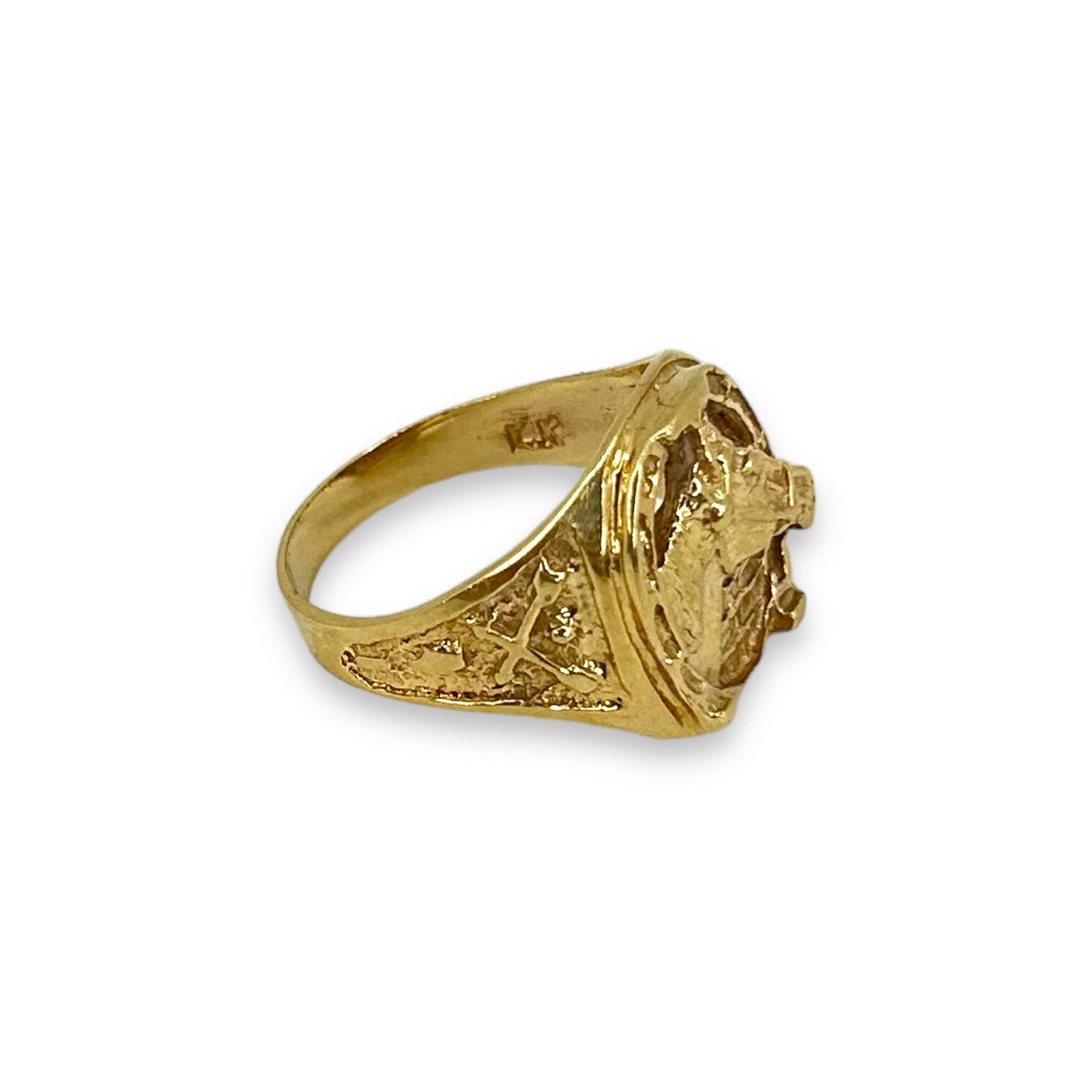 VINTAGE 14k HORSE/ HORSESHOE RING