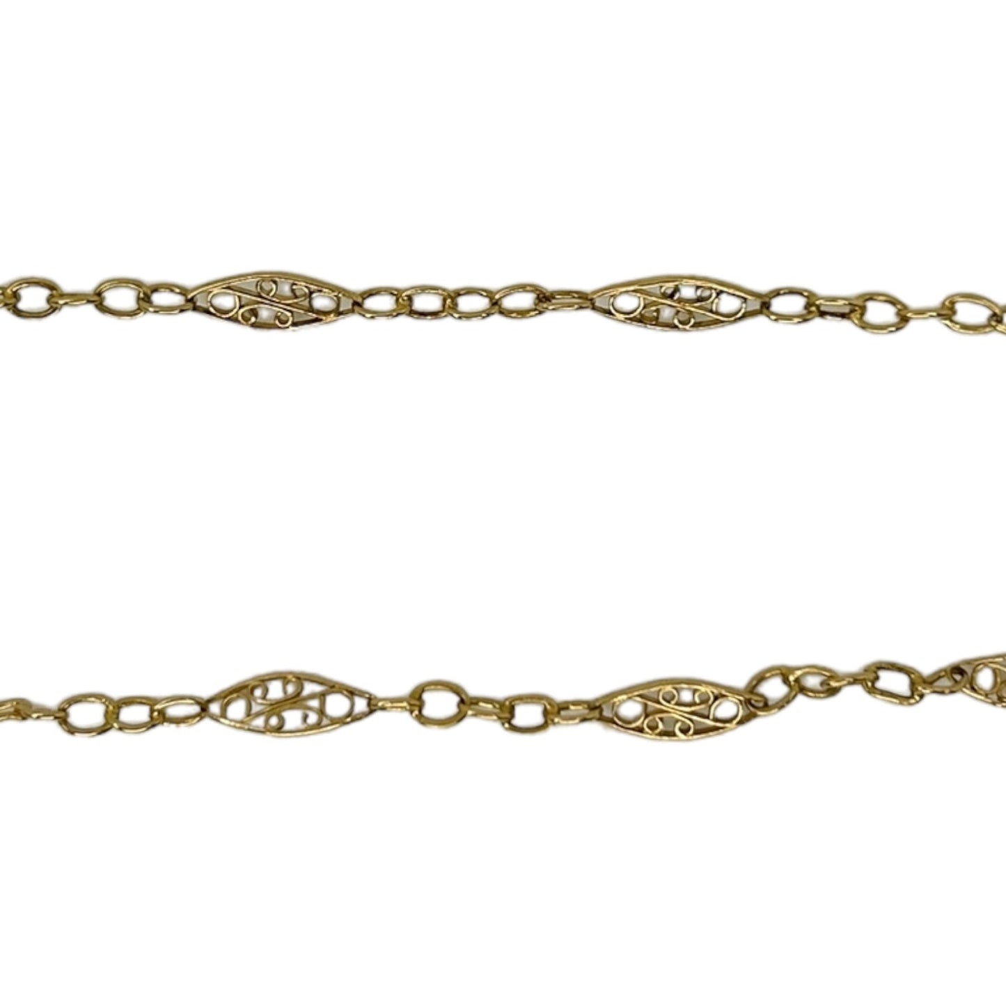 VINTAGE 14K DAINTY FILIGREE CHAIN