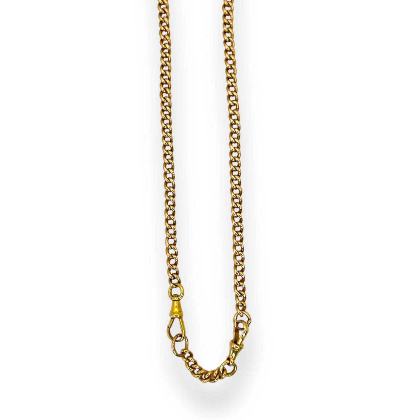 VINTAGE 18K CURB-LINK GOLD CHAIN