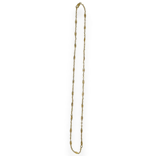 VINTAGE 14K DAINTY FILIGREE CHAIN