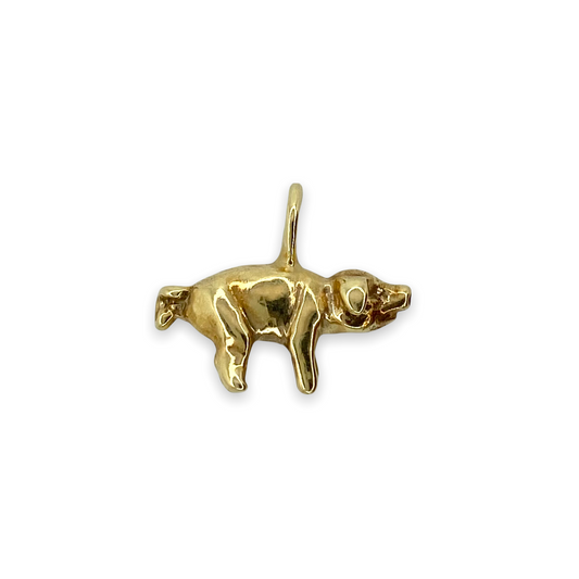 VINTAGE 14K PIG CHARM