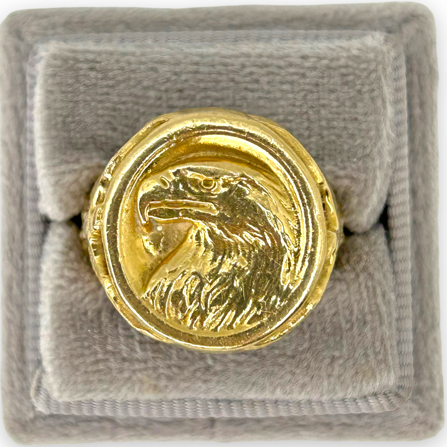 VINTAGE EAGLE HEAD RING