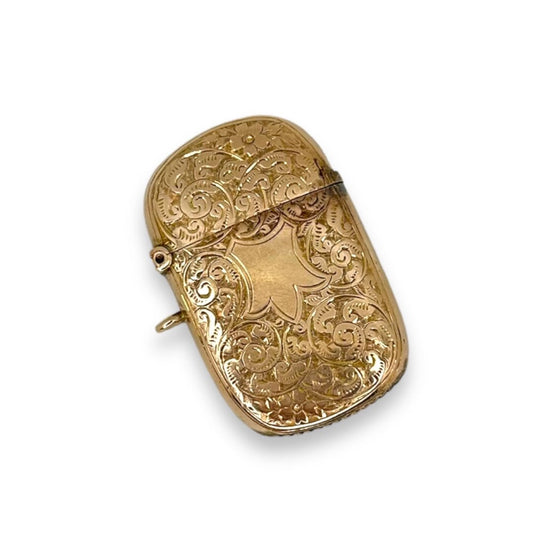 Late Victorian 9k Gold Vesta Case
