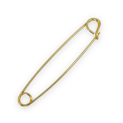 VINTAGE 14K LARGE SAFETY PIN